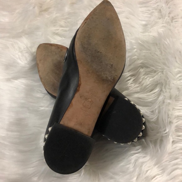Black and Pearl Stuart Weitzman Flats/Loafers - Picture 7 of 8
